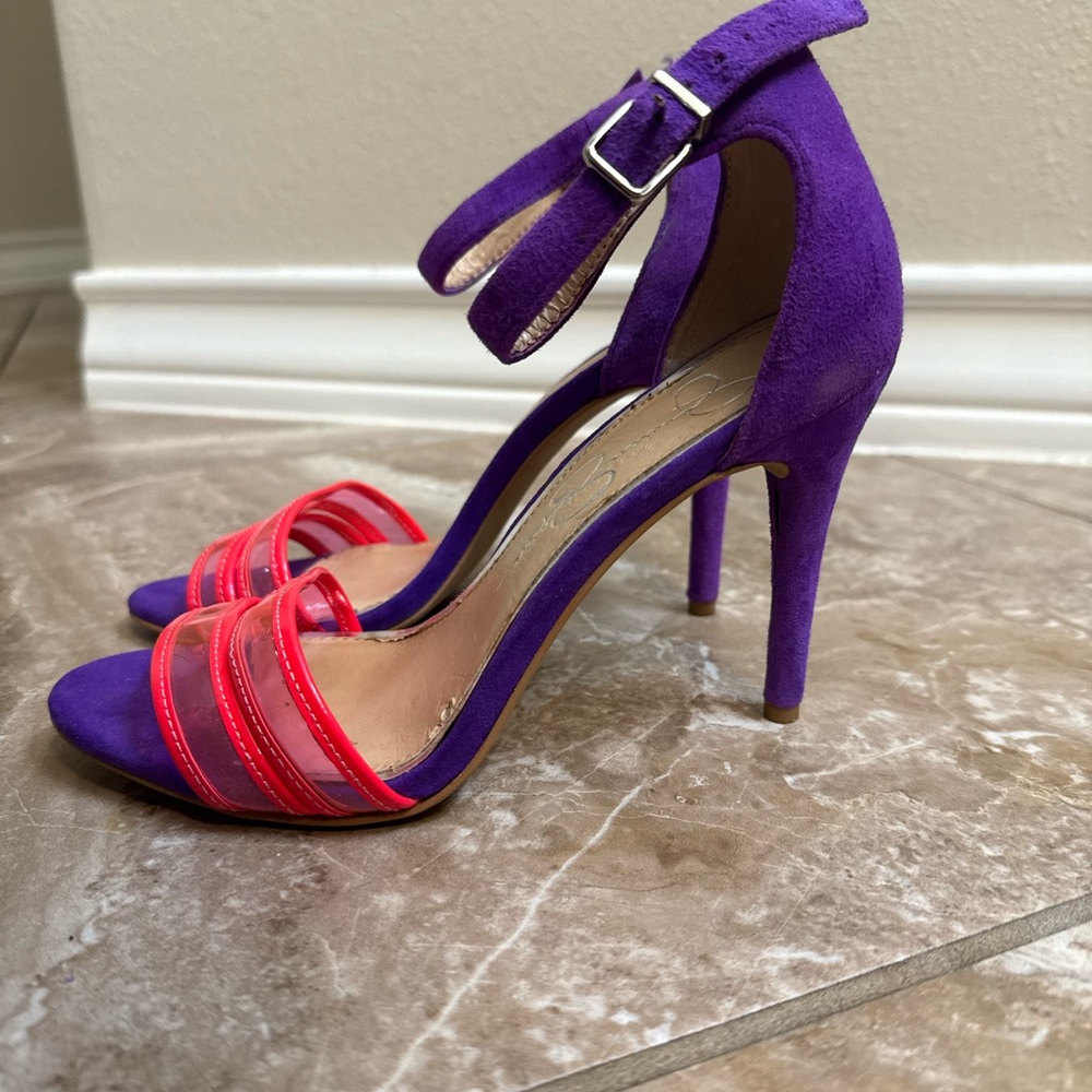 Jessica Simpson Purple and Red Heels - Picture 3 of 6